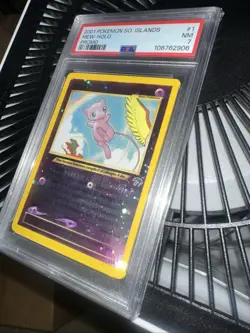 2001 POKEMON SOUTHERN ISLANDS PROMO #1 MEW - HOLO PSA 7 - Image 1