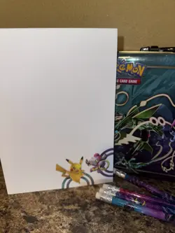 Pokemon TCG Hoopa & Rayquaza 2015 Tin Collector’s Metal Latch Box With Contents - Image 3
