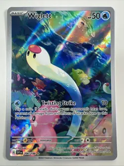 Wiglett 206/198 - Pokemon Scarlet & Violet Base IR NM - Image 1