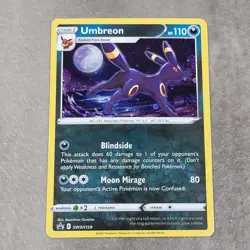 Pokemon TCG SWSH Evolving Skies Umbreon SWSH129 Black Star Cosmos Holo Promo NM - Image 1