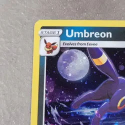 Pokemon TCG SWSH Evolving Skies Umbreon SWSH129 Black Star Cosmos Holo Promo NM - Image 2