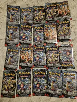 20x Pokemon TCG Stellar Crown Blister Booster Packs Brand New Sealed Unweighed - Image 1