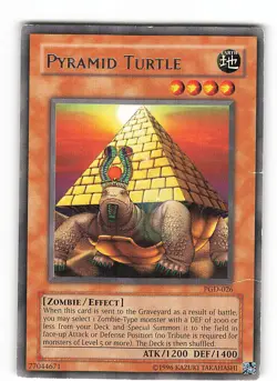 Yugioh PYRAMIDENSCHILDKROTE , pgd-026 Rare englisch Played - Image 1