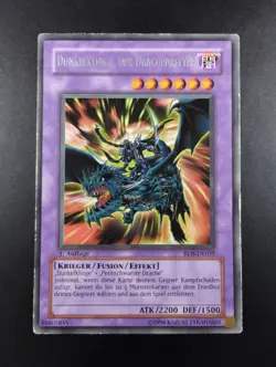 YUGIOH 2004 | DARK BLADE THE DRAGON KNIGHT | 1ST GERMAN | RDS-DE035 | RARE | GD - Image 1