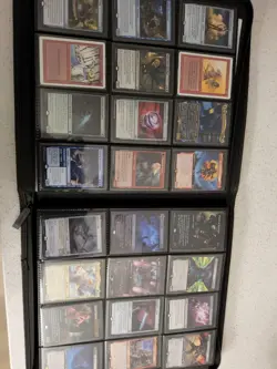 mtg magic the gathering lot card binder large black - Image 5