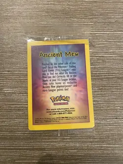 Pokemon TCG Ancient Mew Holo Card 2000 Movie Promo, Original Sealed - Image 2