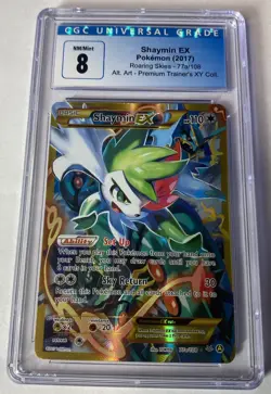 Shaymin EX Full Art - 77a/108 - XY Roaring Skies Pokemon Card - CGC 8 - Image 1