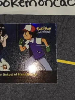 EP9 The School of Hard Knocks Rainbow Holo Pokemon Topps Series 2 Card LP - Image 4