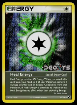 Pokemon Card - Heal Energy Deoxys 94/107 Reverse Holo Stamped - Image 1