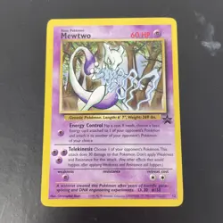 Mewtwo Black Star Promo 12 Pokemon Trading Card - Image 1