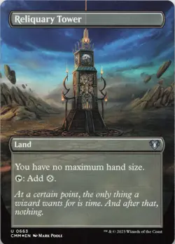 Reliquary Tower (Borderless) - FOIL - U Commander Masters 663 - MTG - Image 1