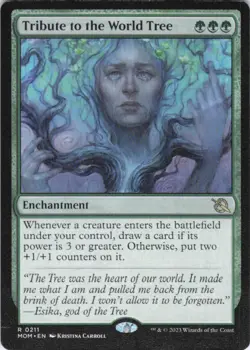 MTG Tribute to the World Tree (211) | NM | March of the Machine {MOM} - Image 1