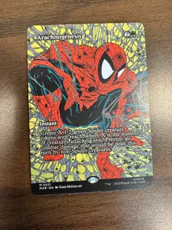 Arachnogenesis Spider-Man Borderless Mythic Rare - Image 1