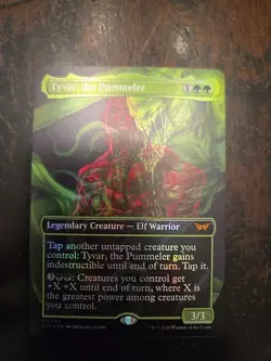 #353 2024 Duskmourn: House of Horror Foil Showcase Tyvar, the Pummeler Mythic - Image 1
