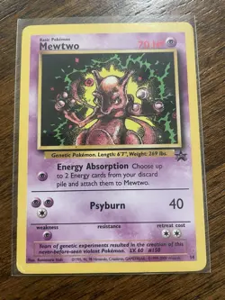Mewtwo 14/53 Regular Black Star Promo WOTC Vintage Pokemon TCG MP - Image 1