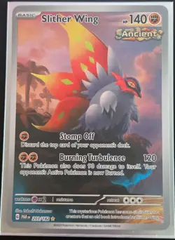 2023 Pokemon - Slither Wing 203/182 Illustration Rare Full Art Paradox Rift 203/ - Image 1