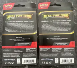 Pokemon TCG: Mega Evolution - 2 X (1-Pack Blisters - set of 2). Brand New Sealed - Image 2