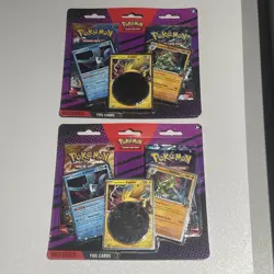Pokemon Team Rocket's Articuno Zapdos Tyranitar 2 Booster Blister Pack X2 - Image 1