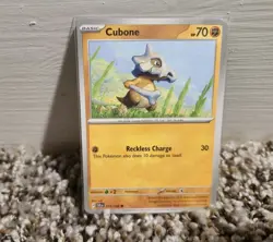 Pokemon TCG Scarlet & Violet Stellar Crown Cubone Non Holo 072/142 NM/M - Image 1