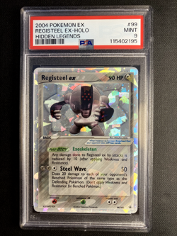 2004 Pokemon Registeel EX Holo Foil Hidden Legends #99 PSA 9 - Image 1