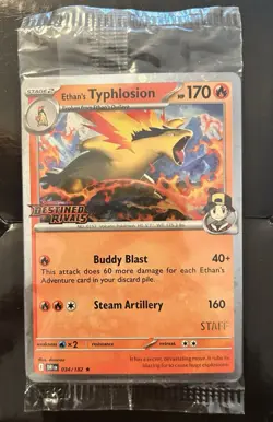 Pokemon TCG Destined Rivals Staff Prerelease Promos Full Set of 4 SEALED! - Image 1