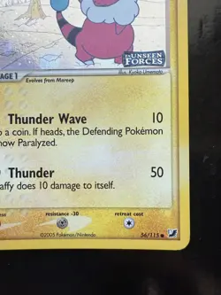 Pokemon Flaaffy 56/115 Stamped Unseen Forces Reverse Holo (LP) - Image 5