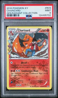 2016 POKEMON XY GENERATIONS RADIANT COLL #RC5 CHARIZARD PSA 9 - Image 1