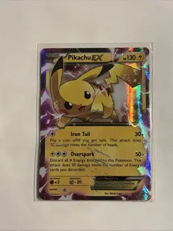 Pokemon - Pikachu EX - XY84 - Black Star Promo - HP/DMG - TCG - Image 1