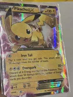 Pokemon - Pikachu EX - XY84 - Black Star Promo - HP/DMG - TCG - Image 2