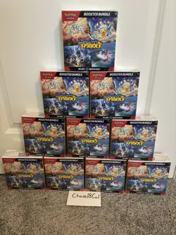 Pokemon TCG Scarlet & Violet Surging Sparks Booster Bundle Box Sealed LOT OF 10 - Image 1