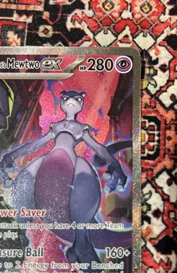 Pokemon TCG Destined Rivals Team Rocket's Mewtwo EX 231/182 Pack Fresh Mint - Image 4