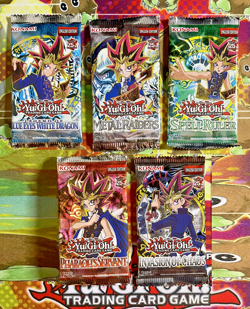 Yugioh! 25th Anniversary 5 BOOSTER PACKS Full Set LOB MRD SRL PSV IOC SEALED NEW - Image 1