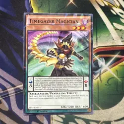 Yugioh! Timegazer Magician SP15-EN011 Shatterfoil Rare 1st Edition NM - Image 1