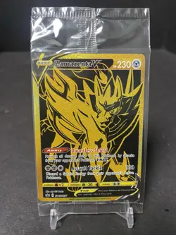 Zamazenta V - SWSH077 - Pokemon Promo Sword & Shield Ultra Rare Card (SEALED) NM - Image 1