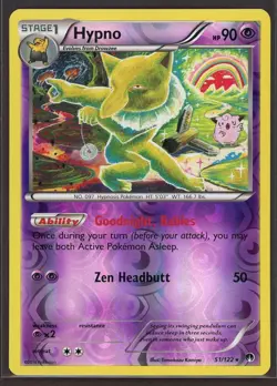 HYPNO #51 Reverse Holo Rare XY BreakPoint 2016 Pokemon Card Stage 1 Komiya - Image 1