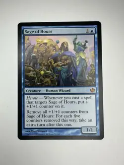 Sage of Hours LP Journey Into Nyx JOU MTG Mythic Rare Human Wizard Magic Card - Image 1