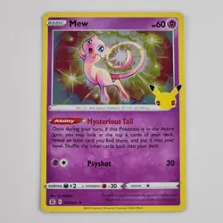 Pokemon Mew # 011/025 Holo Rare 2021 Card Celebrations 25th Anniversary NM+ - Image 1