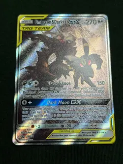 Umbreon & Darkrai GX SM241 Pokemon TCG Holo Card Near Mint Condition - Image 1