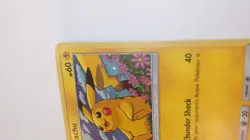 Pokemon Sun & Moon Black Star Promo Card Pikachu SM206 Holo Foil TCG T273 - Image 3