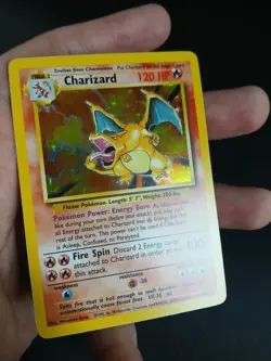 Pokemon TCG Charizard Base Set Holo Unlimited Rare Card 4/102 LP - Image 4