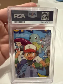 1999 TOPPS POKEMON SER 1 CHARACTER CARDS FOIL #TV9 JESSE PSA 9 - Image 2