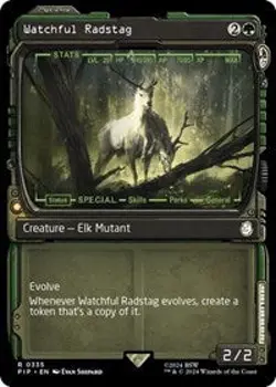 MTG Watchful Radstag (Showcase) (NM Nonfoil) [Fallout] - Image 1