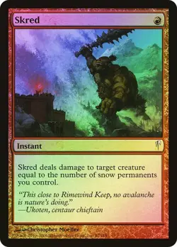Coldsnap MTG Foil Skred Magic - Image 1