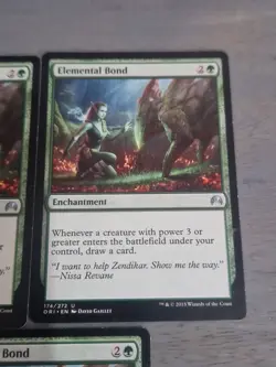 X3 Elemental Bond - Magic Origins - Uncommon - NM to LP (see pics) MTG - Image 4