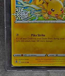 Pokemon Pikachu Cosmos Holo Snowflake Stamped Promo 049/195 Factory Sealed TCG - Image 4