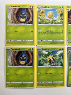 Pokemon Tcg Lot of 8 Karrablast, Kakuna, Sunkern Weedle Common basic - Image 2