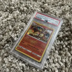 Pokemon 2019 Team Up Charizard Cracked Ice Holo PSA 9 Mint #14/181 - Image 2