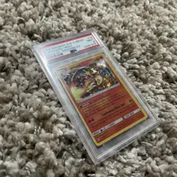 Pokemon 2019 Team Up Charizard Cracked Ice Holo PSA 9 Mint #14/181 - Image 3