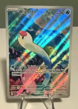 WIGLETT 206/198 Pokemon TCG Scarlet & Violet Base Set Holo Illustration Rare - Image 1