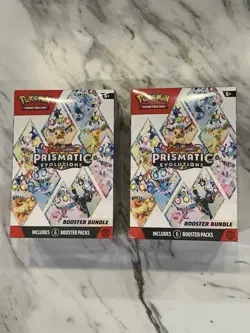 Pokemon TCG Prismatic Evolutions Booster Bundle New Factory Sealed Lot Of 2 - Image 1